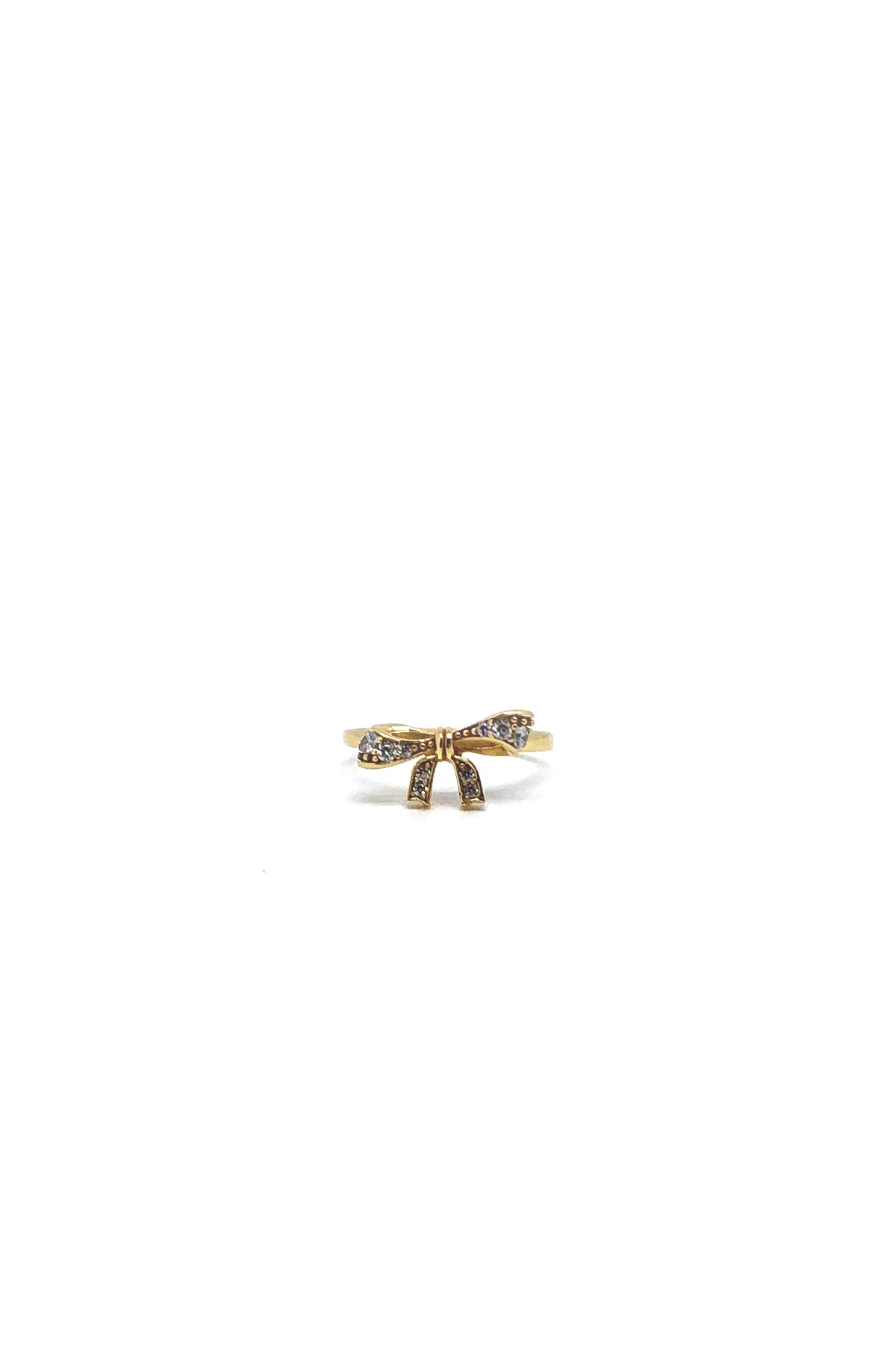 Elegant Bow Silver-Plated Ring