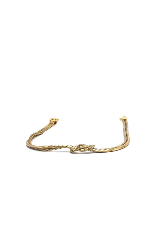 Love Knot Silver-Plated Bracelet